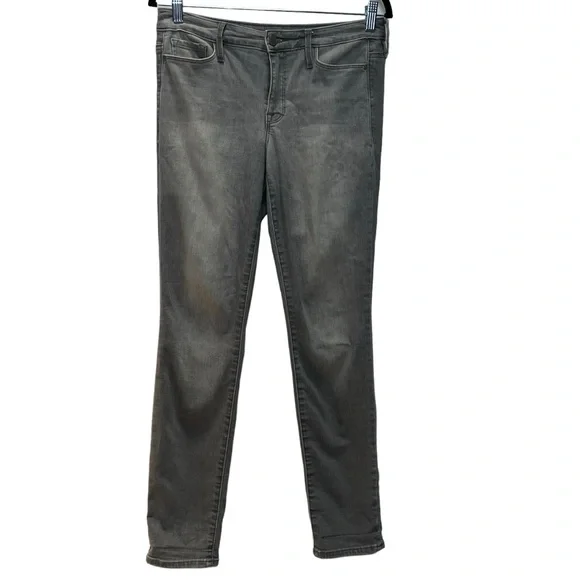 Athleta Sculptek Washed Gray Skinny Jeans Size 4 - Picture 4 of 14